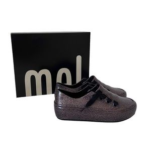 Mini Melissa girls size 13 glitter sneakers